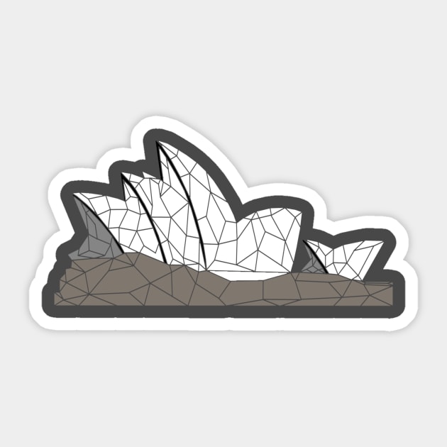 Australia's Sydney Opera House Geo Sticker by shellysom91